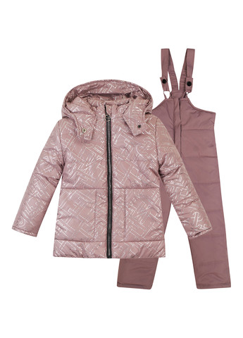 Пудровый зимний комплект (куртка, комбинезон) Одягайко