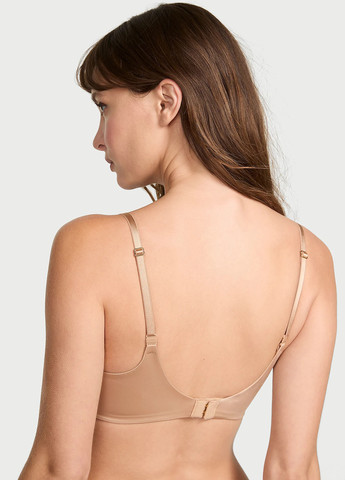 Бежевый демисезонный комплект (бюст, трусики) Victoria's Secret