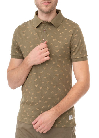 Оливковая футболка-поло для мужчин E-Bound