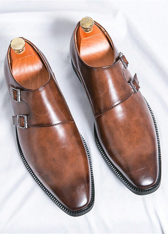 Коричневые кэжуал туфли SHEIN без шнурков