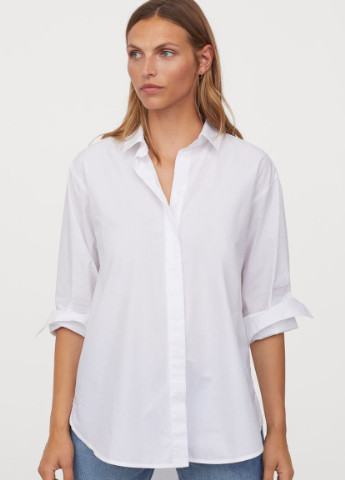 Бавовняна сорочка оверсайз H&M (213024586)