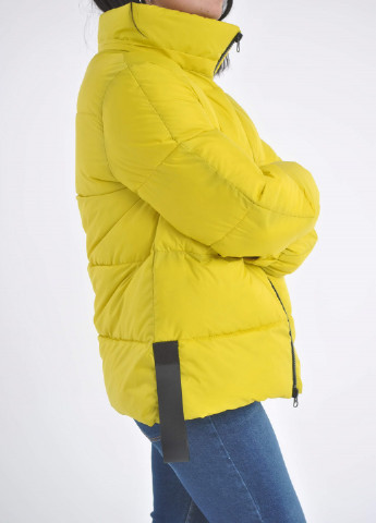 Светло-желтая демисезонная куртка Glam Panic