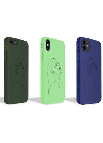 Чехол силиконовый Apple Iphone 7 plus Контурный минимализм (Contour minimalism) (17364-1788) MobiPrint (219777453)