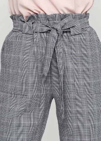 Серые кэжуал демисезонные прямые брюки Y & H