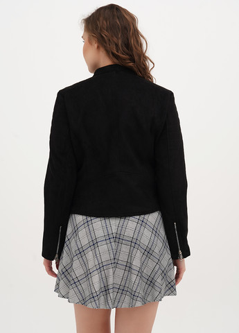 Черная демисезонная куртка косуха Warehouse