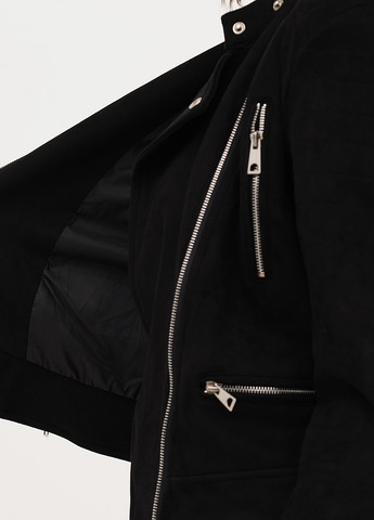 Черная демисезонная куртка косуха Warehouse