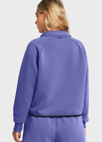 Синяя женская футболка-поло Under Armour однотонная