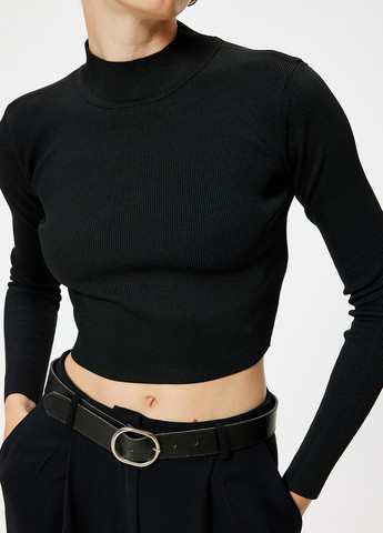 Чорний демісезонний топ KOTON