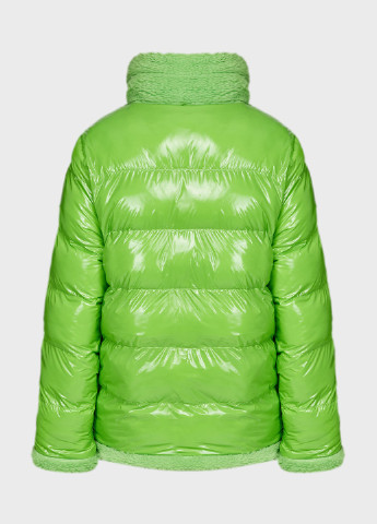 Зеленая зимняя куртка двусторонняя Replay