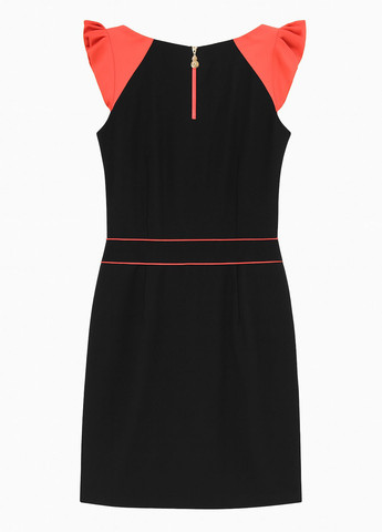 Чорна кежуал сукня футляр Sassofono колор блок