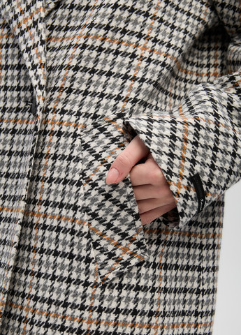 Комбинированное демисезонное Пальто оверсайз CHIUAS