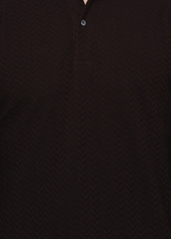 Коричневая футболка-поло для мужчин Massimo Dutti с геометрическим узором