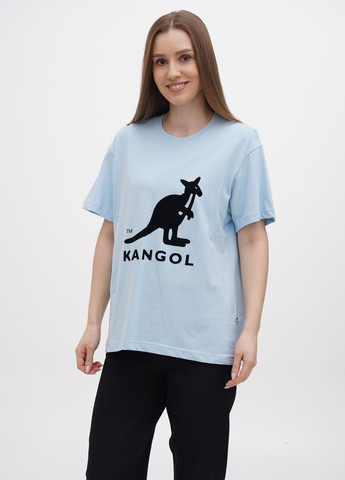 Голубая летняя футболка Kangol
