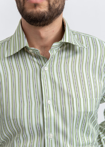 Салатовая кэжуал рубашка в полоску Piatti