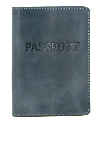 Обкладинка для паспорта DNK Leather написи сині кежуали