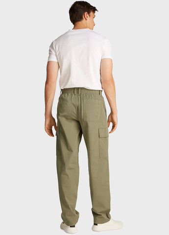 Оливковые кэжуал демисезонные карго брюки Calvin Klein Jeans