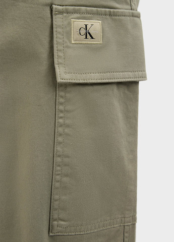 Оливковые кэжуал демисезонные карго брюки Calvin Klein Jeans