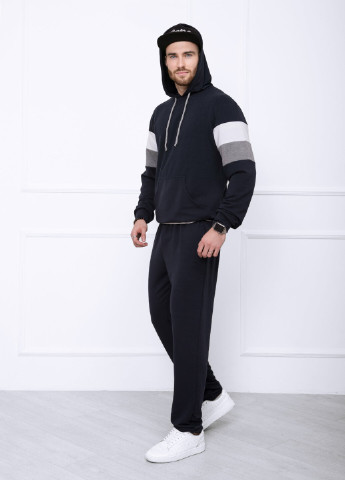 Темно-синий демисезонный мужские спортивные костюмы ISSA PLUS