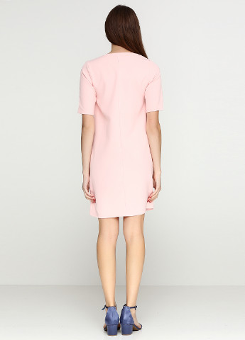 Светло-розовое кэжуал платье Olsa однотонное