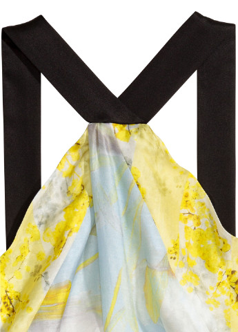 Желтое кэжуал платье H&M градиентное ("омбре")