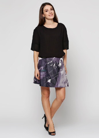 Фиолетовая кэжуал с абстрактным узором юбка & Other Stories клешированная