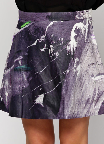 Фиолетовая кэжуал с абстрактным узором юбка & Other Stories клешированная