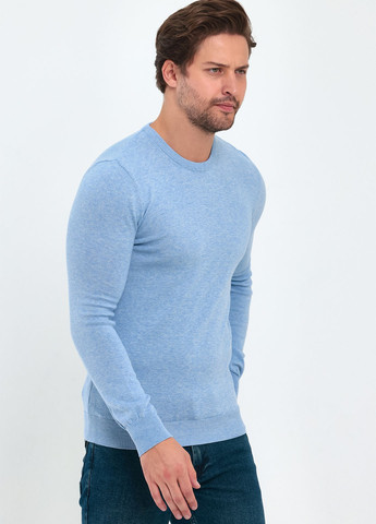 Голубой демисезонный свитер джемпер Trend Collection