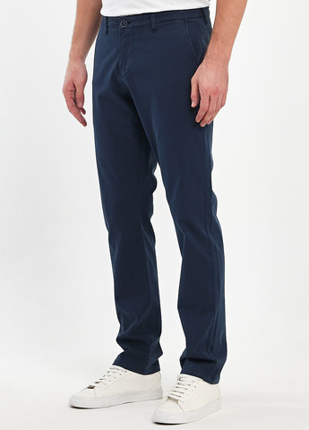 Темно-синие кэжуал демисезонные прямые брюки Trend Collection