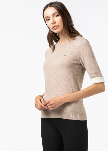 Бежевый демисезонный джемпер джемпер Lacoste