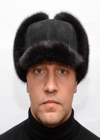 Мужская зимняя норковая шапка Меховой Стиль полковник (199429260)