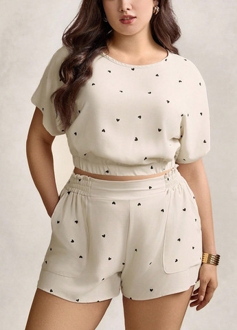 Костюм (топ, шорты) SHEIN (366071614)