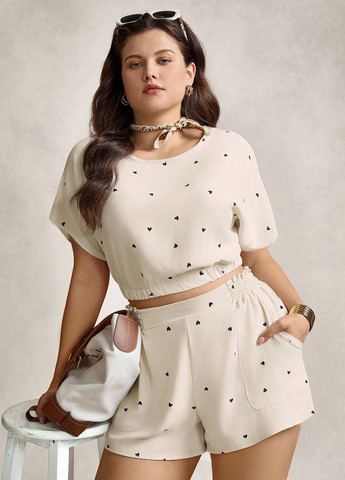 Костюм (топ, шорты) SHEIN (366071614)