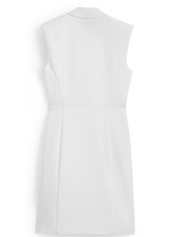 Белое деловое, кэжуал платье на запах, платье-жакет C&A однотонное