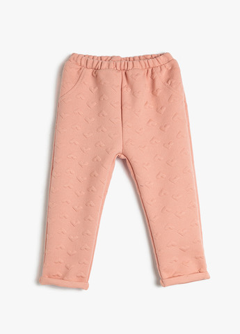 Розовые спортивные демисезонные зауженные брюки KOTON