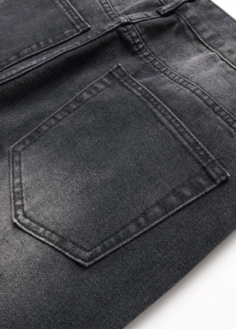 Темно-серые демисезонные слим джинсы SHEIN