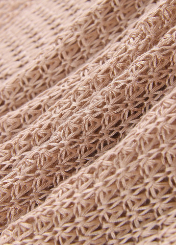 Бежевое пляжное платье с открытой спиной SHEIN однотонное