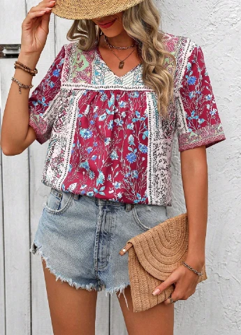 Комбінована блуза SHEIN