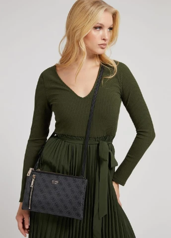 Сумка кросс-боди Guess NAYA DOUBLE ZIP CROSSBODY (251444142)