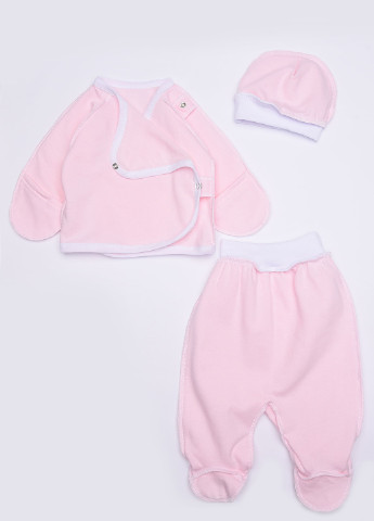 Рожевий літній костюм дитячий дівчинка рожевий Let's Shop