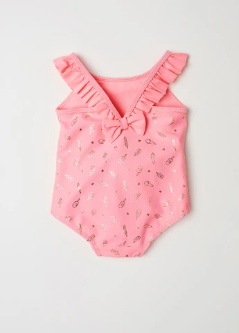 Розовый летний купальник H&M