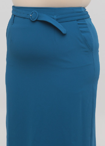 Темно-бирюзовая кэжуал однотонная юбка Boden