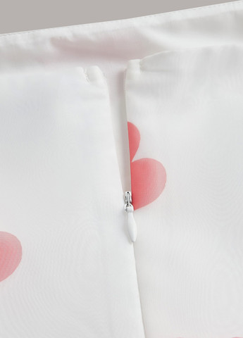 Білий кежуал сукня кльош SHEIN сердечка