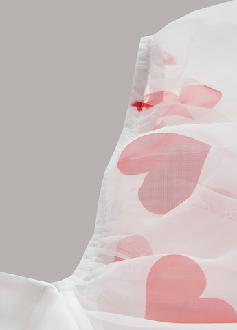 Білий кежуал сукня кльош SHEIN сердечка