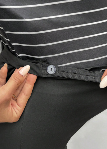 Черный демисезонный комплект для беременных (лонгслив, леггинсы) SHEIN