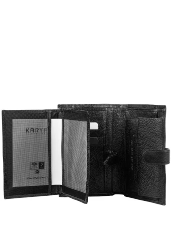Чоловічий шкіряний гаманець 11х16,5х2,7 см Karya (253031870)