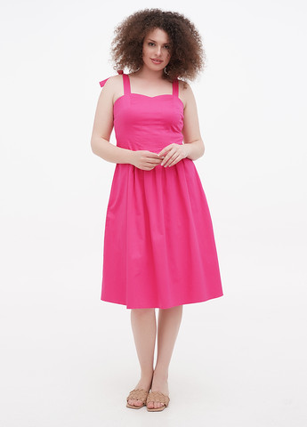 Фуксинова (кольору Фукія) кежуал сукня кльош Orsay однотонна