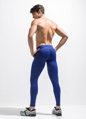 Синие спортивные демисезонные зауженные брюки Deenyt