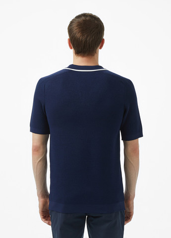 Индиго футболка-поло для мужчин Lacoste однотонная