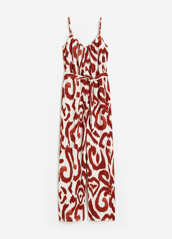 Комбинезон H&M комбинезон-брюки абстрактный комбинированный кэжуал полиэстер