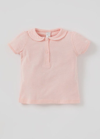Светло-розовая детская футболка-футболка для девочки DeFacto